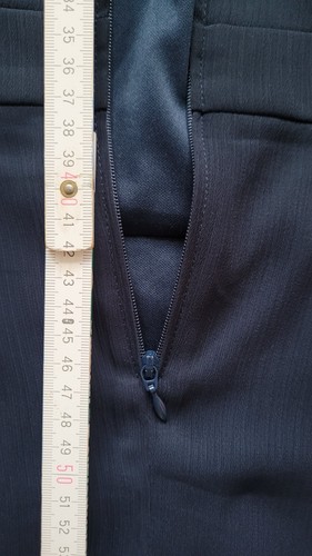 Orsay Kleid Dunkelblau Perlenimitat Kragen 40 M Chiffon Hochzeit Geburtstag - Bild 10 von 19