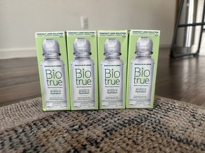 4 X Bausch + Lomb Biotrue Multi-Purpose Contact Lens Solution 2 Fl Ex 1/27