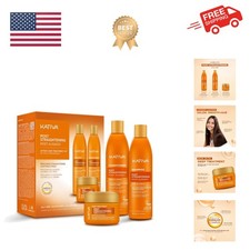 Brazilian Post Straightening Treatment Kit, Shampoo, Conditioner  Mask, Kera...