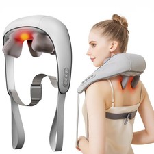 Neck and Shoulder Massager for Pain Relief Deep Tissue-Shiatsu Deep Kneading ...