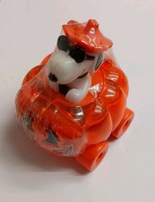 NEW Whitman's PEANUTS Snoopy Halloween Pumpkin Candy Container Car -Joe Cool NOS