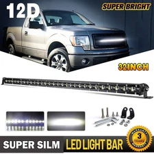 Single Row 32inch LED Work Light Bar For Ford F-150 F-350 F-250 Super Duty 4WD