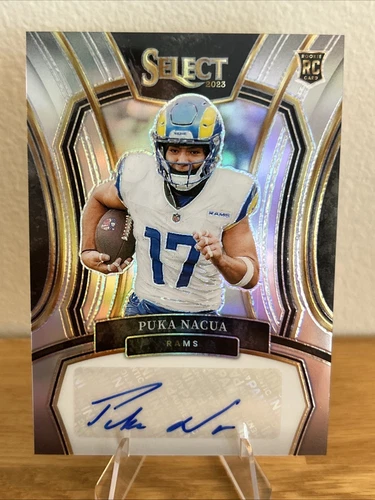 2023 Panini Select Puka Nacua RC Rookie Auto Silver /199