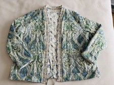 Joules Blakeney Quilted Paisley Print Jacket Relaxed Fit Uk18 Boho Hippy Folk
