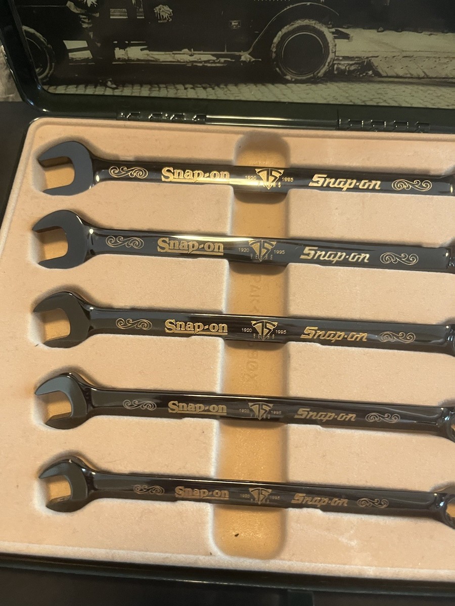 Snap-On 75th Anniversary Collector's Edition Black Wrench Set