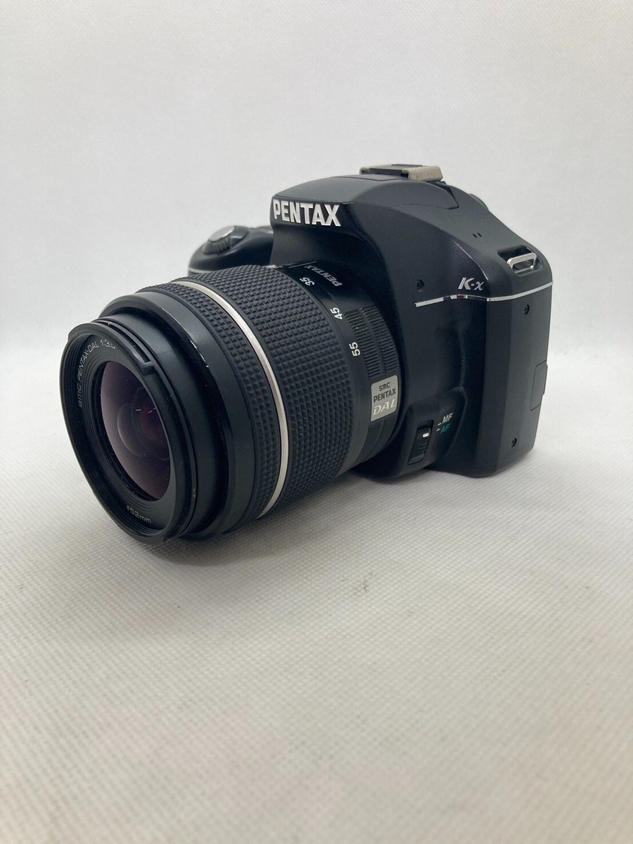 ESC+++】Pentax K-x 12.4MP DSLR 18-55mm Lens Kit black From JAPAN