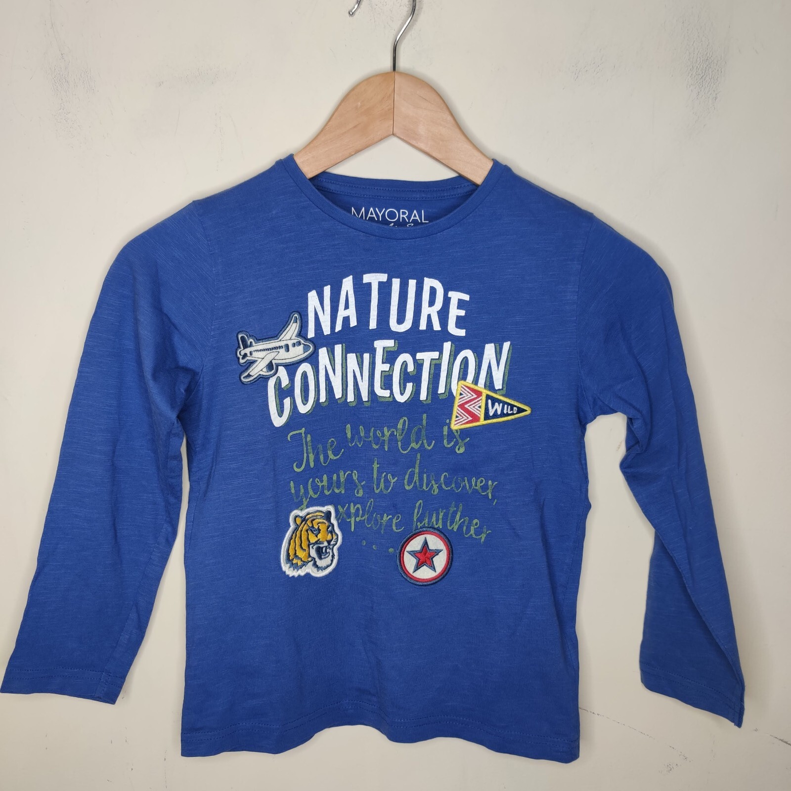 Camiseta Mayoral Niños Manga Larga Talla 7/122 cm Nature Explore