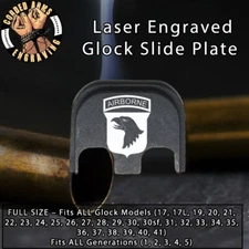 101st Airborne - Glock Rear Slide Plate Back Plate for Full Sized Glocks Gen 1-5