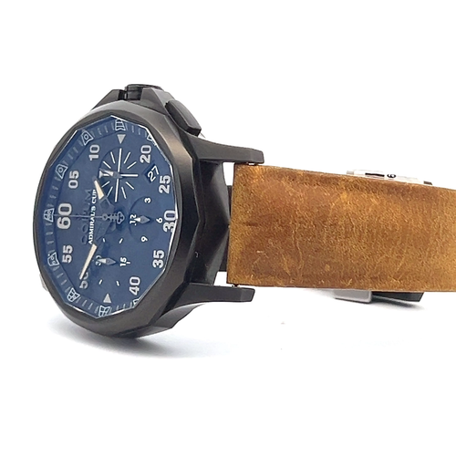 Corum Admiral’s Cup Legend Military – Automatic Chronograph, Black Dial, Leather - Video 1 of 1