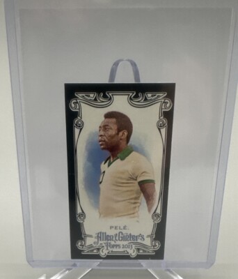 2013 Topps Allen and Ginter Pele Mini Black SP No Text Back #130 Soccer Legend