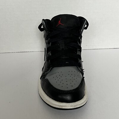 RIGHT Shoe ONLY Nike Air Jordan 1 Mid Shadow Kids Size 12C Black