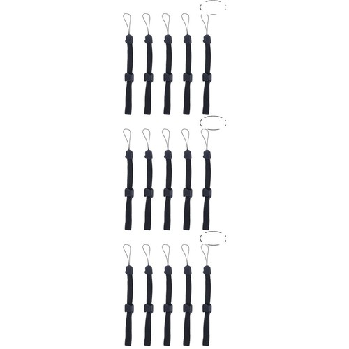 5PCS Phone Holder Lanyard Necklace Wrist Strap Cellphone Carrying Case (Black) - 第 14/31 張圖片