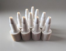 lot of 10/pk Fittings for HPLC  PEEK finger-tight Fitting, 1.6 mm (1/16in) ID,