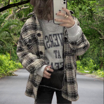 Zara Women's Check Oversized Shacket Shirt Jacket sz M | eBay