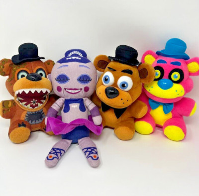 Five Nights at Freddys Ballora Pink Freddy 4 Assorted Plush Stuffed Animals