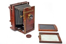 American Optical Flammangs Revolving Back 6.5x8.5 Camera Darlot Brass Lens EARLY