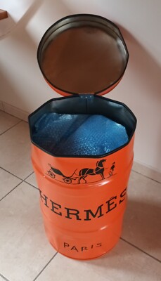 Baril Ouvert Tonneau ouvert Orange Hermes 25L