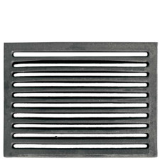 Grille de cendre en Fonte 23,8 x 18,8 H x 1 cm pour cheminée et poêles à bois