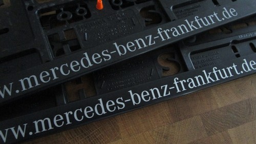2x KFZ-Kennzeichenhalter Mercedes-Benz Frankfurt