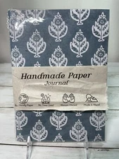 Fern & Co. Handmade Paper Notebook Journal - Blue - Woman-Owned Co. - Nepal -NEW