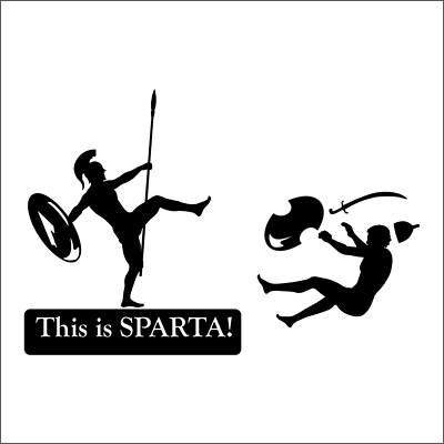 This is SPARTA! - Aufkleber Auto Folie Sticker Spartner Spartiat 