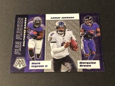 2020 Panini Mosaic Football Lamar Jackson Flea Flicker Ingram Brown Ravens