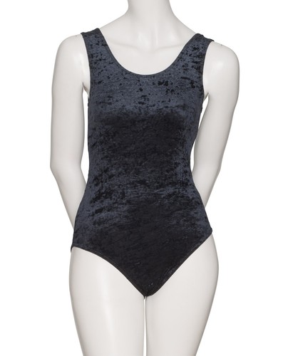 Ladies Womens Dance Gymnastics Velour Velvet Sleeveless Leotard KDGV046 By Katz - Picture 33 of 72