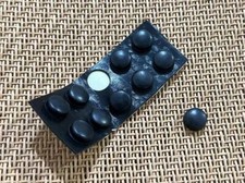 20pcs 9mm DIA 5mm Domed Bumper Cushions Rubber Feet For AMP Speak er Stands
