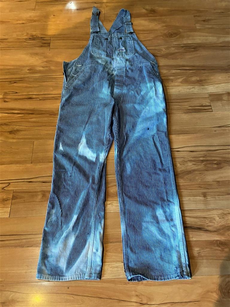 BIG SMITH BIB OVERALLSVINTAGE STRIPED BIB COVERALLS Gem