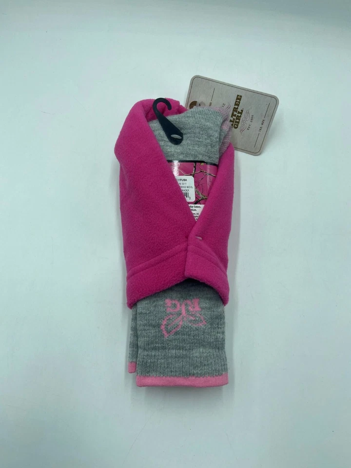 Paquete combinado de 1 par de calcetines de bota de mezcla de lana merino Realtree para damas Foto 2 de 4