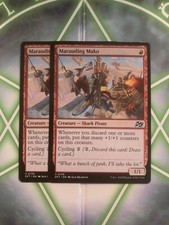 MTG 2x Marauding Mako 138 Uncommon Non-Foil Aetherdrift NM Free Shipping