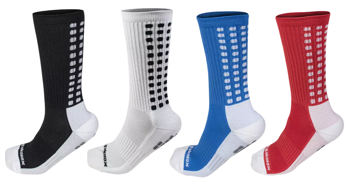 ⚽️GekoSox Soccer Grip Socks Mid Calf/Crew Sizes L (7-12) M (5-8