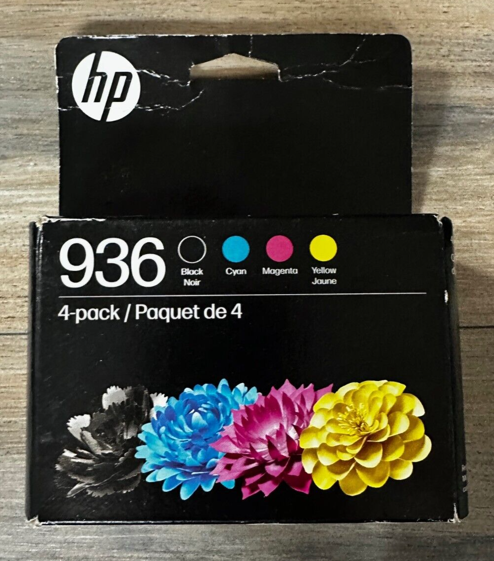 HP 936 4-Pack Standard Ink Cartridges - Black Cyan Magenta Yellow 10/26  -image