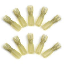 25/100 PCS 12-10 Gauge Heat Shrink Wire Connectors Spade Female Crimp Terminals