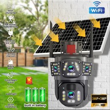 Solar Powered Security Energy Camera Wireless WiFi IP Home CCTV HD Outdoor 1080P