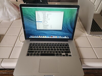 Apple MacBook Pro A1398 2014 i7-4870HQ 16GB DDR3 256GB SSD See Description
