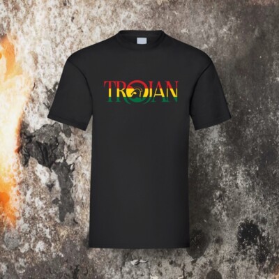 TROJAN REGGAE T-SHIRT SCHWARZ  (Größen S-5XL)