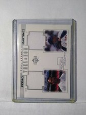 2001 UD Pros & Prospects Then Now Pedro Martinez Dual Jersey #TN-PM MINT F1881