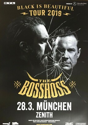 THE BOSS HOSS  2019 MÜNCHEN - orig. Concert Poster - Konzert Plakat - DIN A1