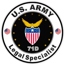 United States Army Legal Specialist Bumper Sticker Military Soldier Decal 5"