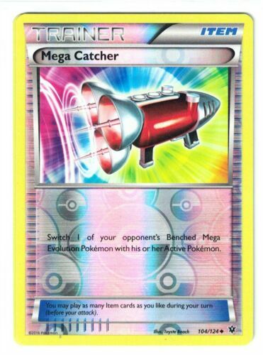 Mega Catcher 104/124 Fates Collide Reverse Holo Near Mint NM Pokemon DNA GAMES