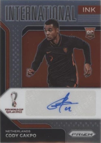 2022 Prizm World Cup Signatures Silver Cody Gakpo /99 #S-CGK Auto