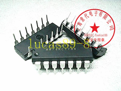 10PCS MM74HCT74N IC FLIP FLOP DUAL D-TYPE 14-DIP MM74 74HC MM74H MM74HC ...