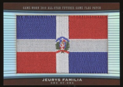 2010 Topps Pro Debut Series 2 Jeurys Familia Futures Game Worn Flag Patch 1/1 DR