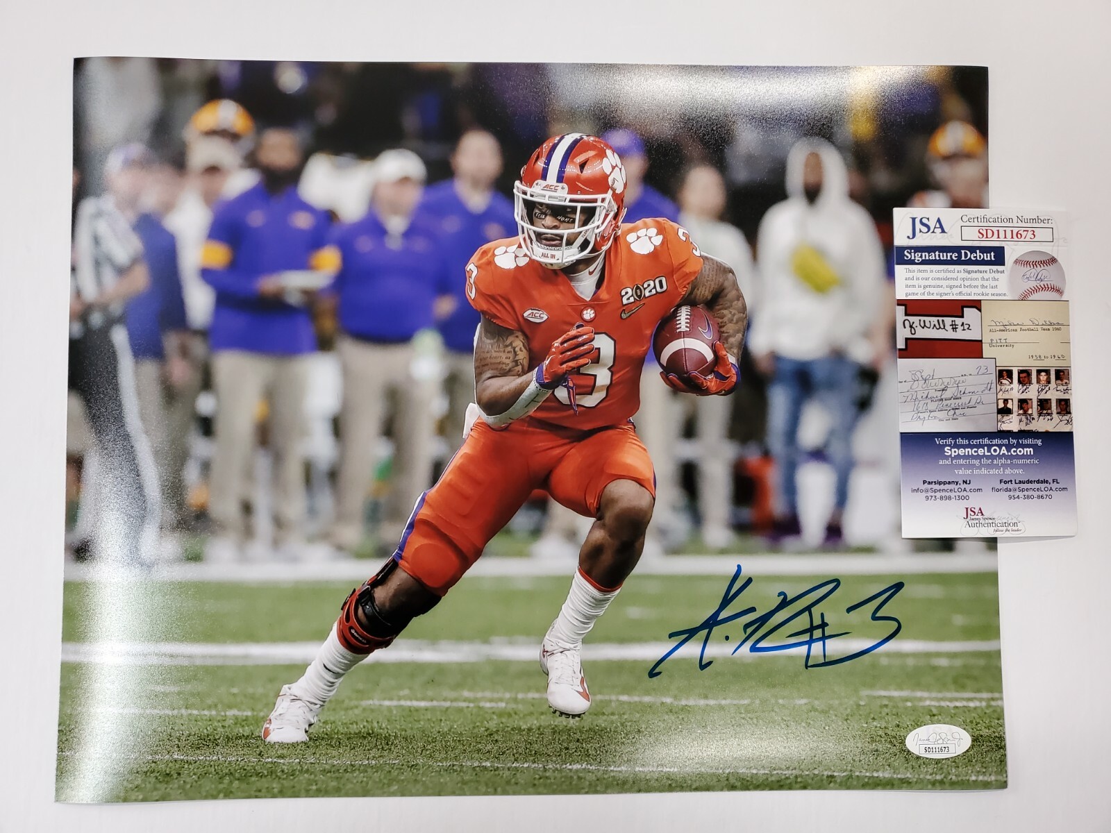 CLEMSON TIGERS AMARI RODGERS AUTOGRAPHED SIGNED 11x14 PHOTO JSA COA | eBay
