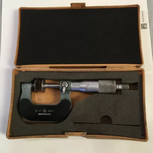 MITUTOYO  0 -1 " DISC MICROMETER .001 " NO. 123