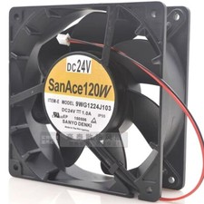 Sanyo 9WG1224J103 12038 DC24V 1.0A 12CM 2-Pin High Airflow Cooling Fan
