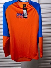 Oakley Factory Pilot MTB Ls Jersey Scarlet Ibis Maglietta Manica Lunga Tecnica