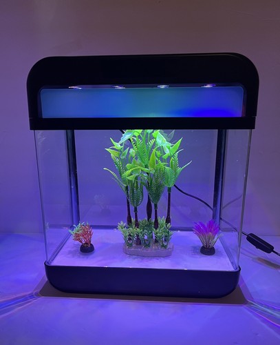 Aquarium Aquarium 2,2 Gallonen mit einstellbarer 3 Farben Beleuchtung Selbstreinigung - Bild 4 von 14