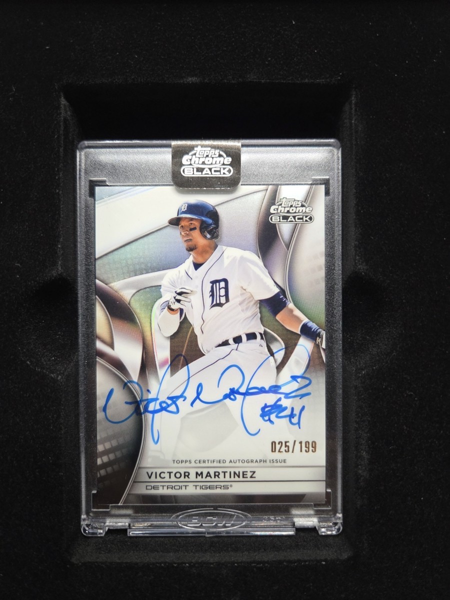 2025 Topps Chrome Black Victor Martinez Refractor Auto /199